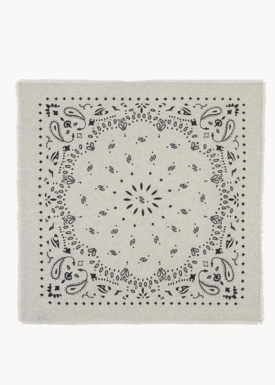 Oatmeal White Large Scarf