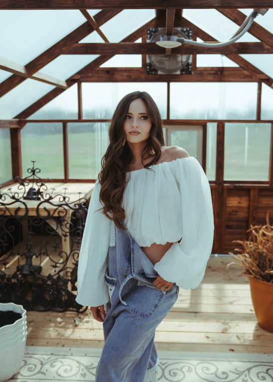 White Tube Top Shirt